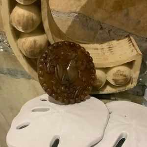 Horse Agate Charm Bead Craft Pendant